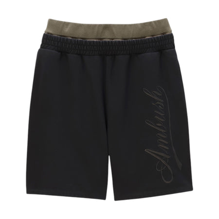 [AMBUSH]LAYERED SWT SHORT PT/BLACK(12115837)
