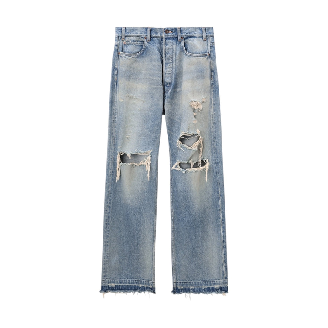 [AMBUSH]CRUSHED DENIM PANTS/L.BLUE(12115848)