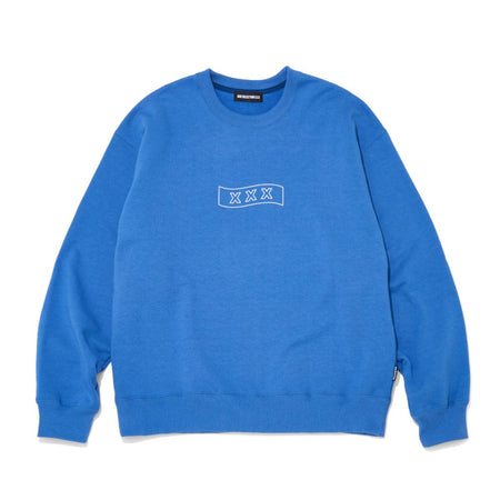 [GOD SELECTION XXX]CREW NECK SWEAT SHIRT/BLUE(GX-A26-CS-04)