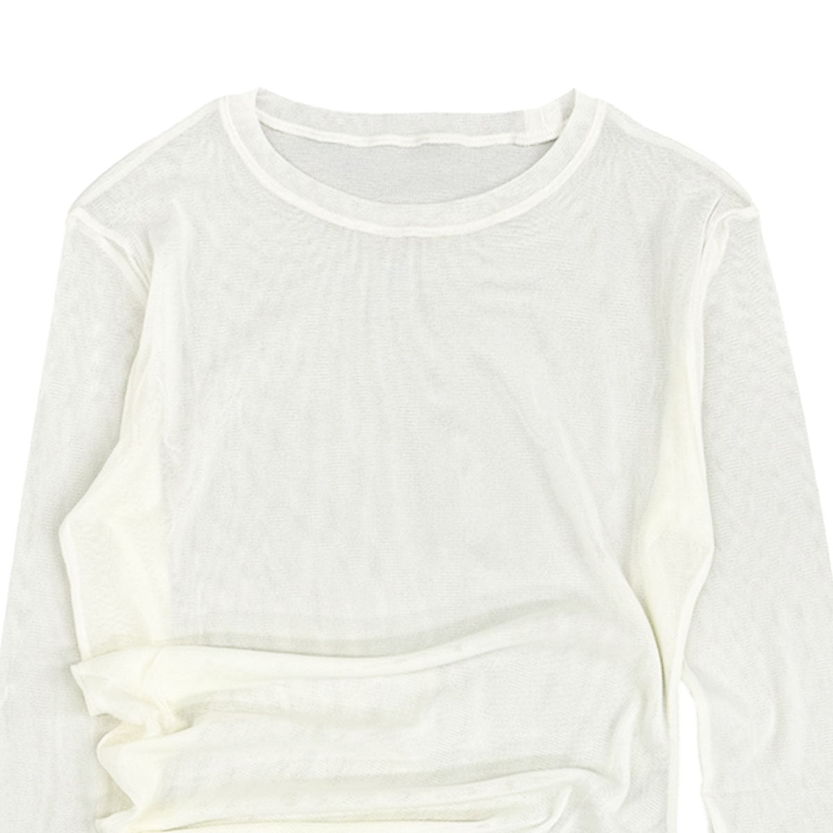 TODAYFUL]Asymmetry Mesh Tops/ECRU(12520611) – R&Co.
