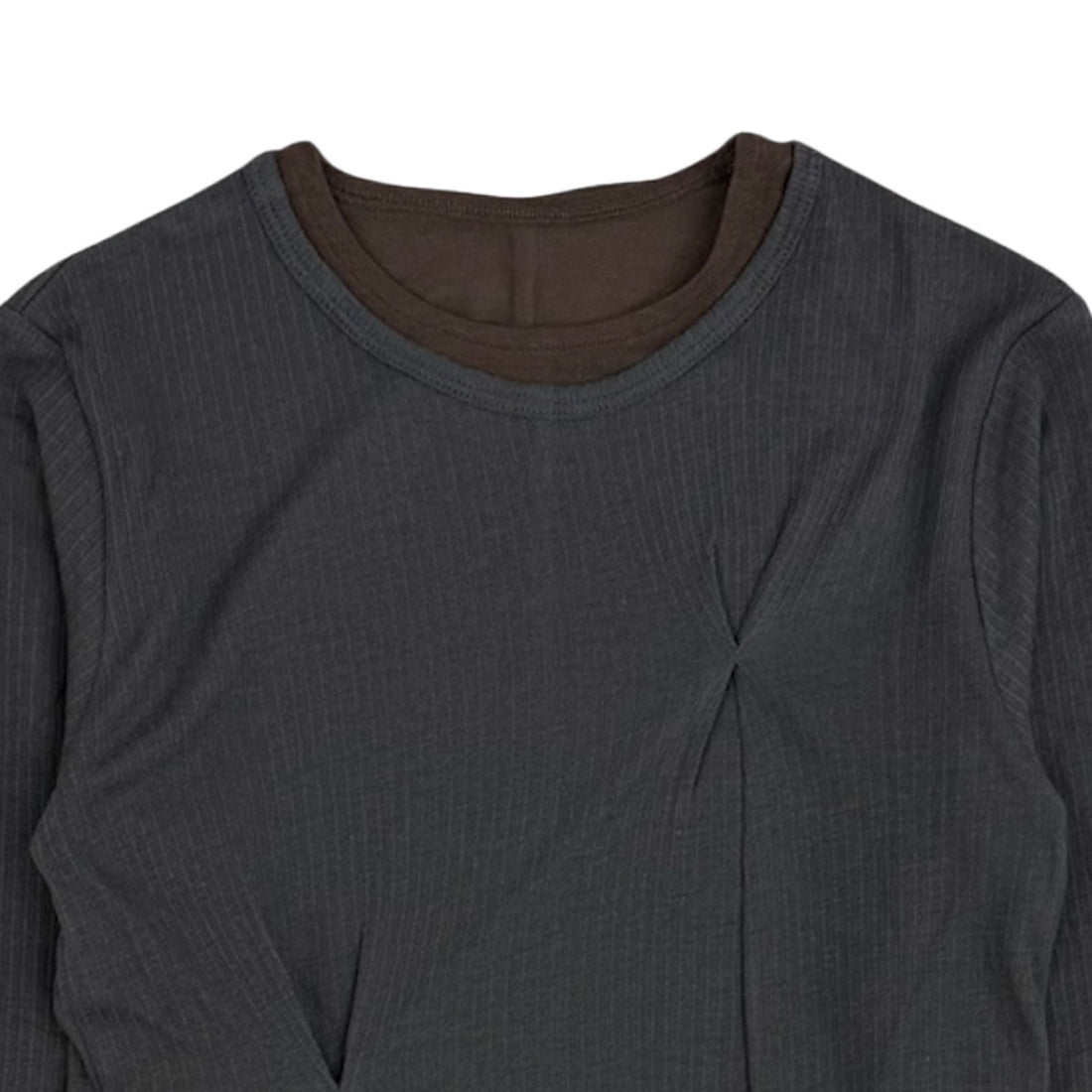 [TODAYFUL]Tuck Layered Long T-shirts/CHACOAL GRAY(12520615)