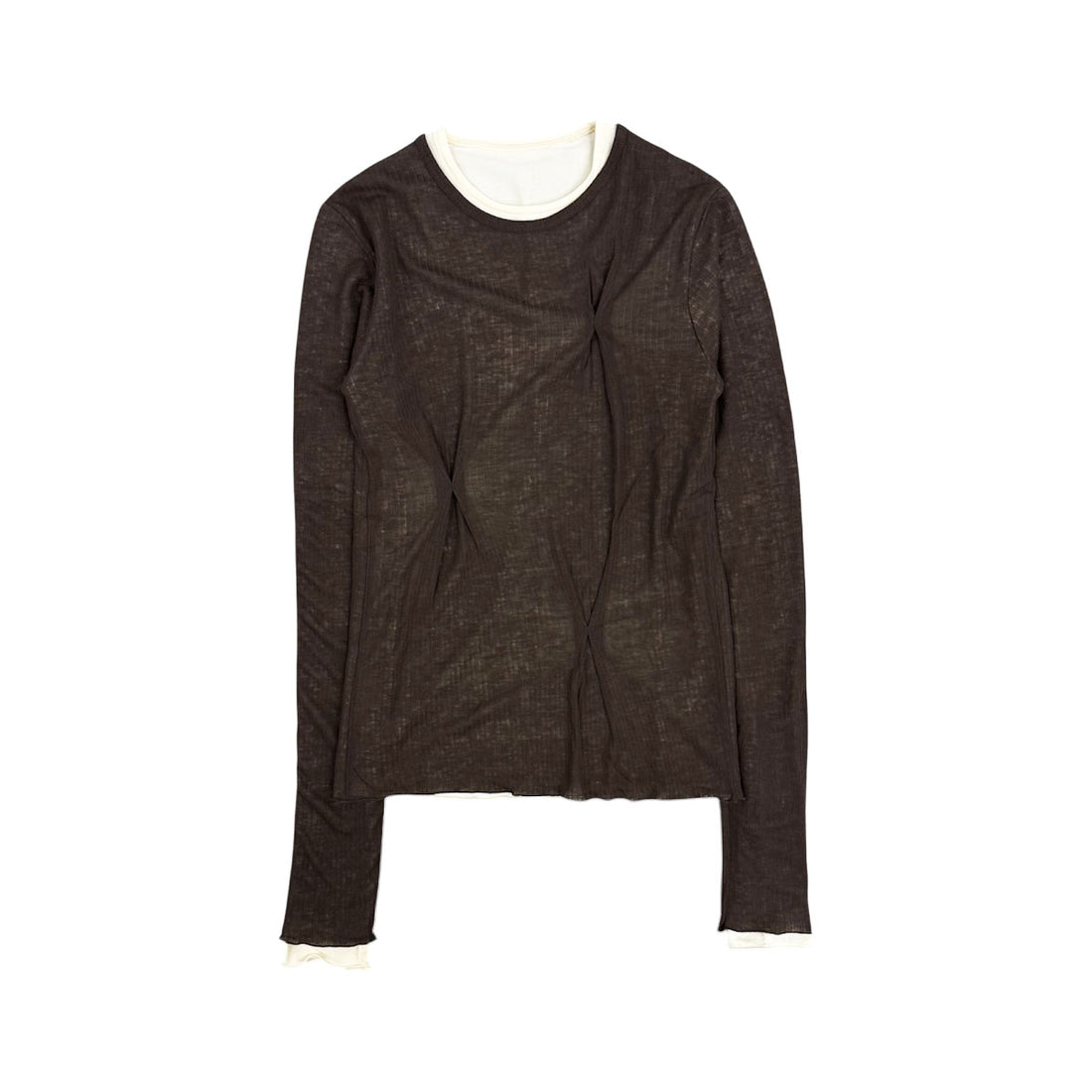 [TODAYFUL]Tuck Layered Long T-shirts/DARK BROWN(12520615)