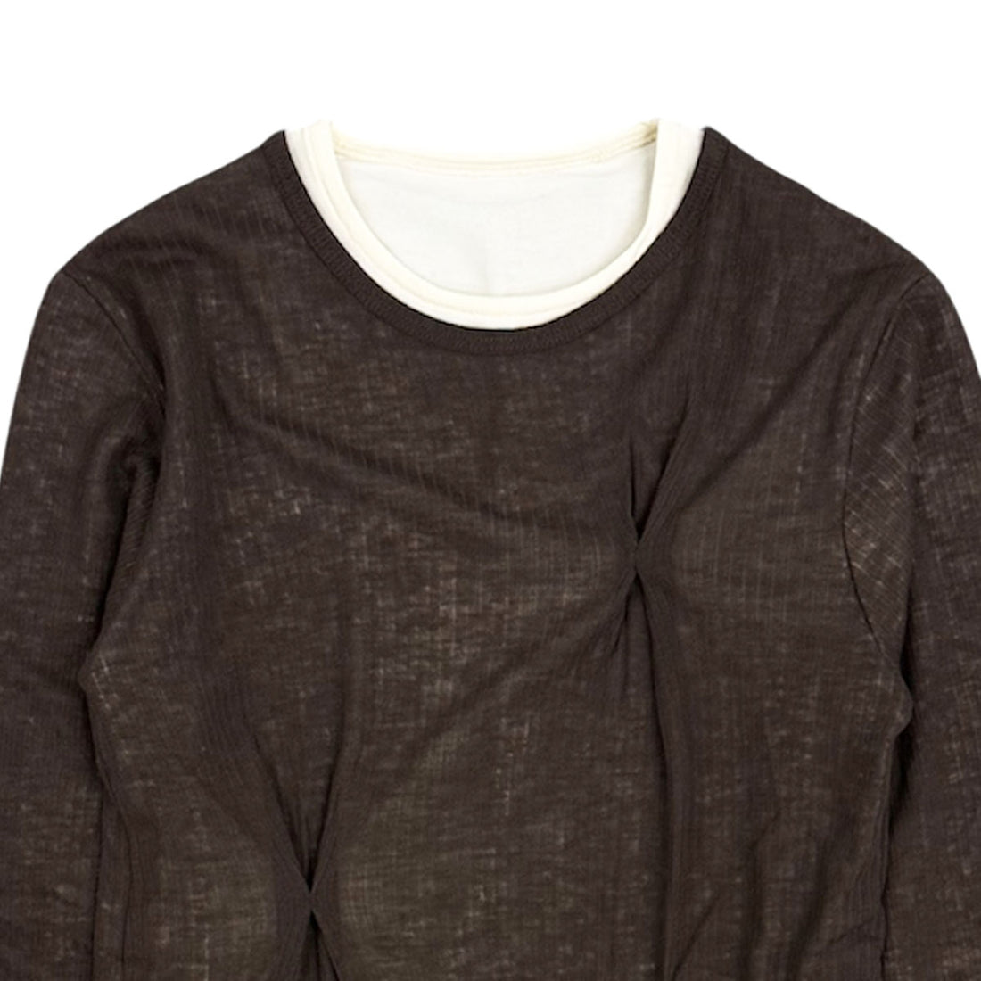 [TODAYFUL]Tuck Layered Long T-shirts/DARK BROWN(12520615)