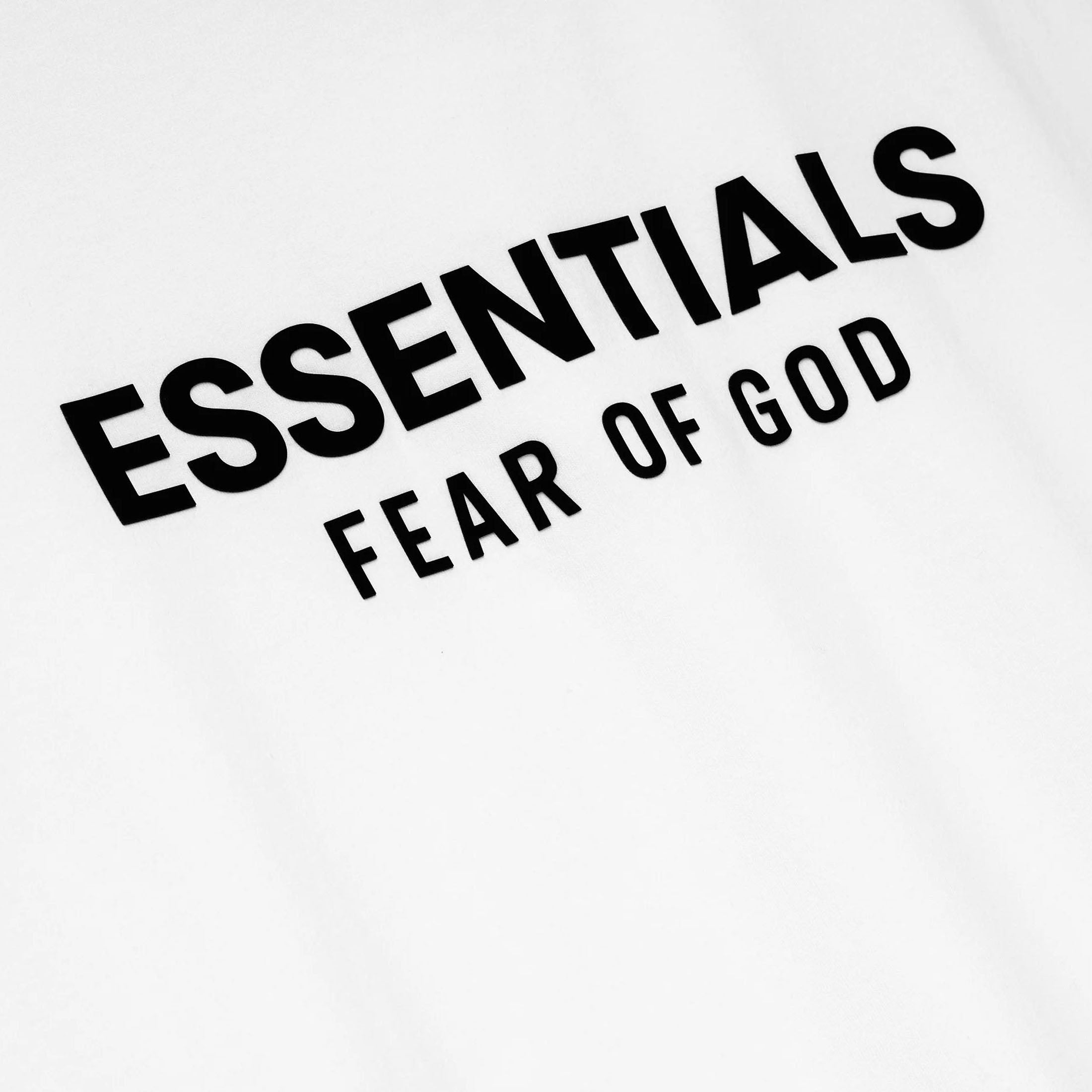 ESSENTIALS]CLASSIC FIT LONG SLEEVE T/BRIGHT WHITE