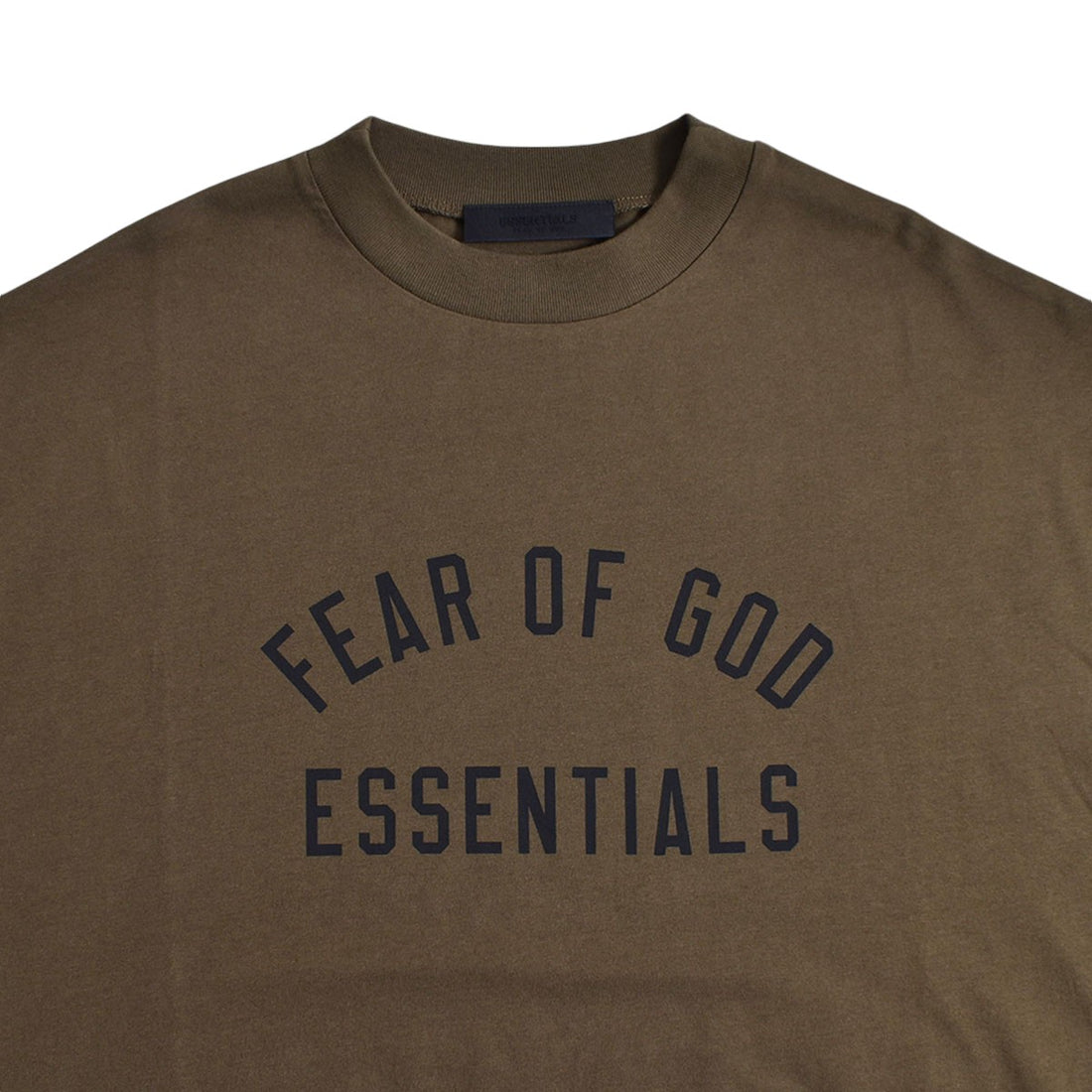 [ESSENTIALS]JERSEY CREWNECK TEE/OLIVE(125BT244194F)