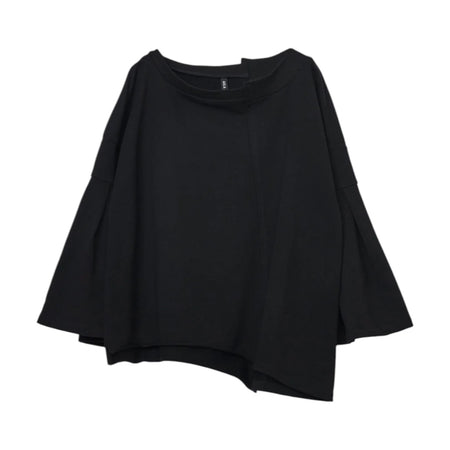 [AULA AILA]OFF SHOULDER SWEAT PULLOVER/BLACK(1261-08041)