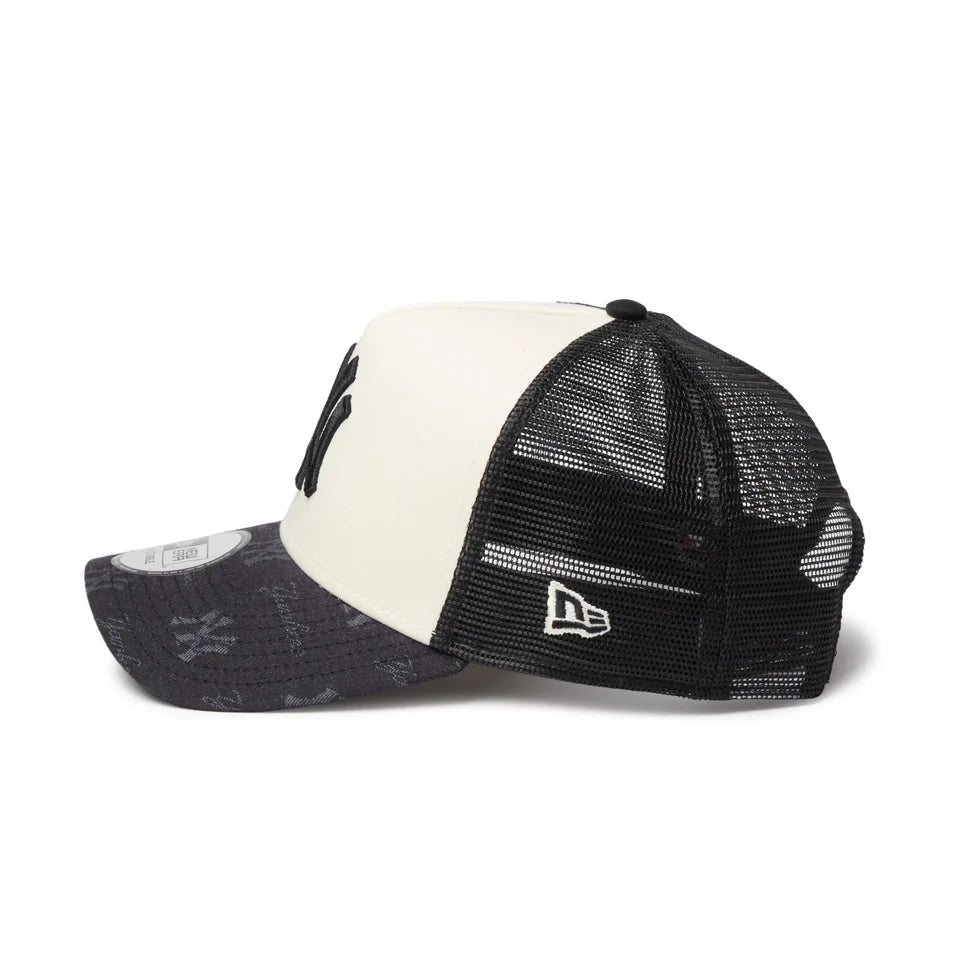 [NEW ERA]9FORTY A-Frame トラッカー MLB Jacquard ニューヨーク・ヤンキース/BLACK(14744896)
