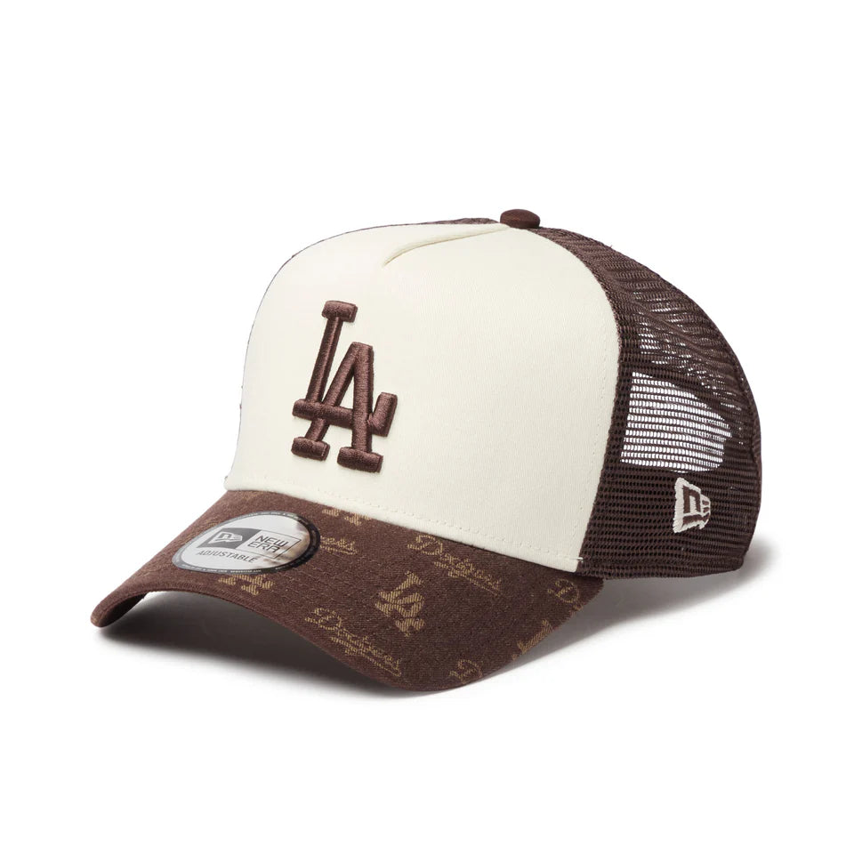 [NEW ERA]9FORTY A-Frame トラッカー MLB Jacquard ロサンゼルス・ドジャース/BROWN/(14744915)