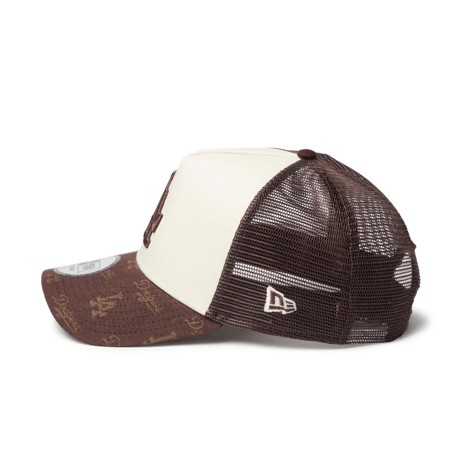 [NEW ERA]9FORTY A-Frame トラッカー MLB Jacquard ロサンゼルス・ドジャース/BROWN/(14744915)