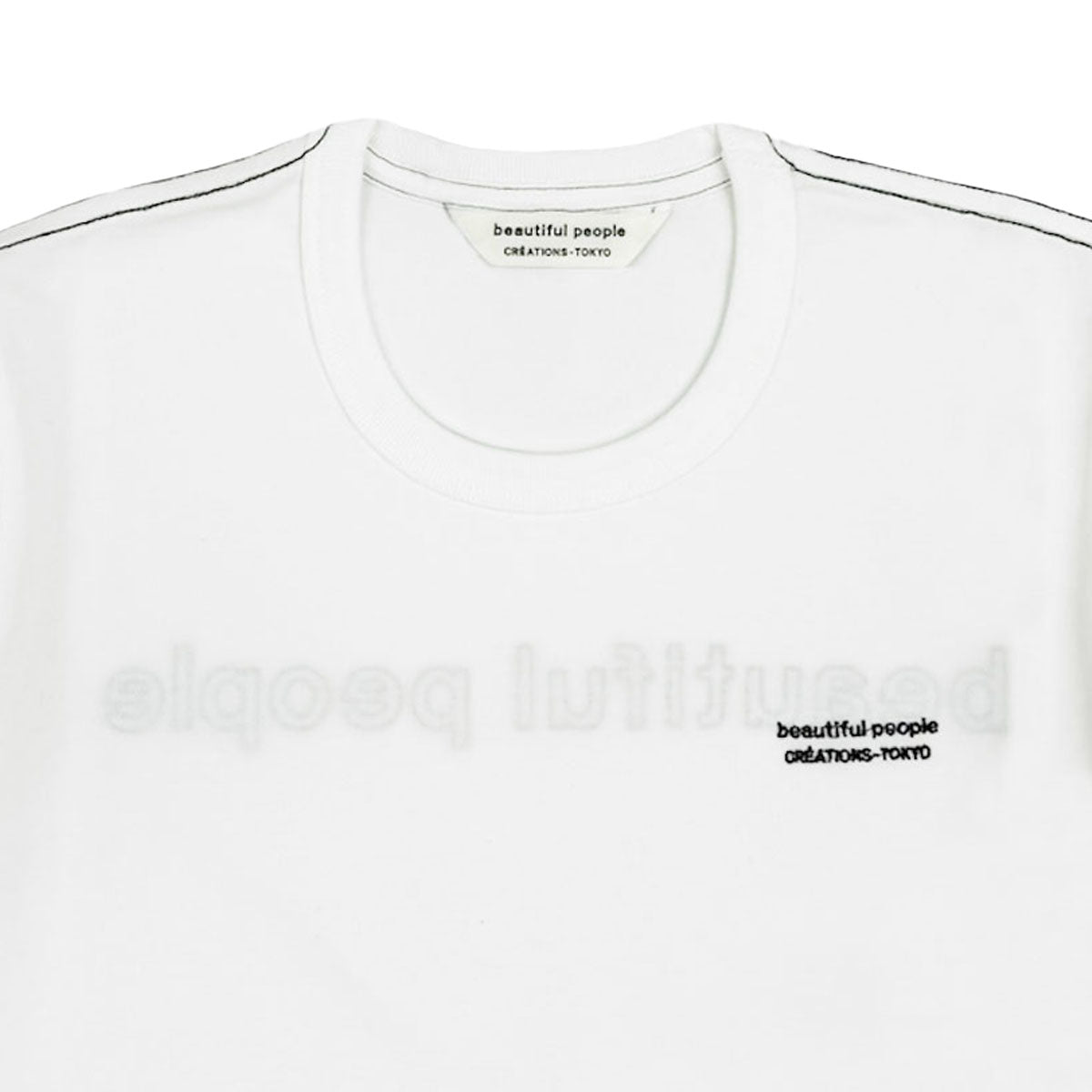 beautiful people]60/3 jersey outline logo T/OFF WHITE(1515310031