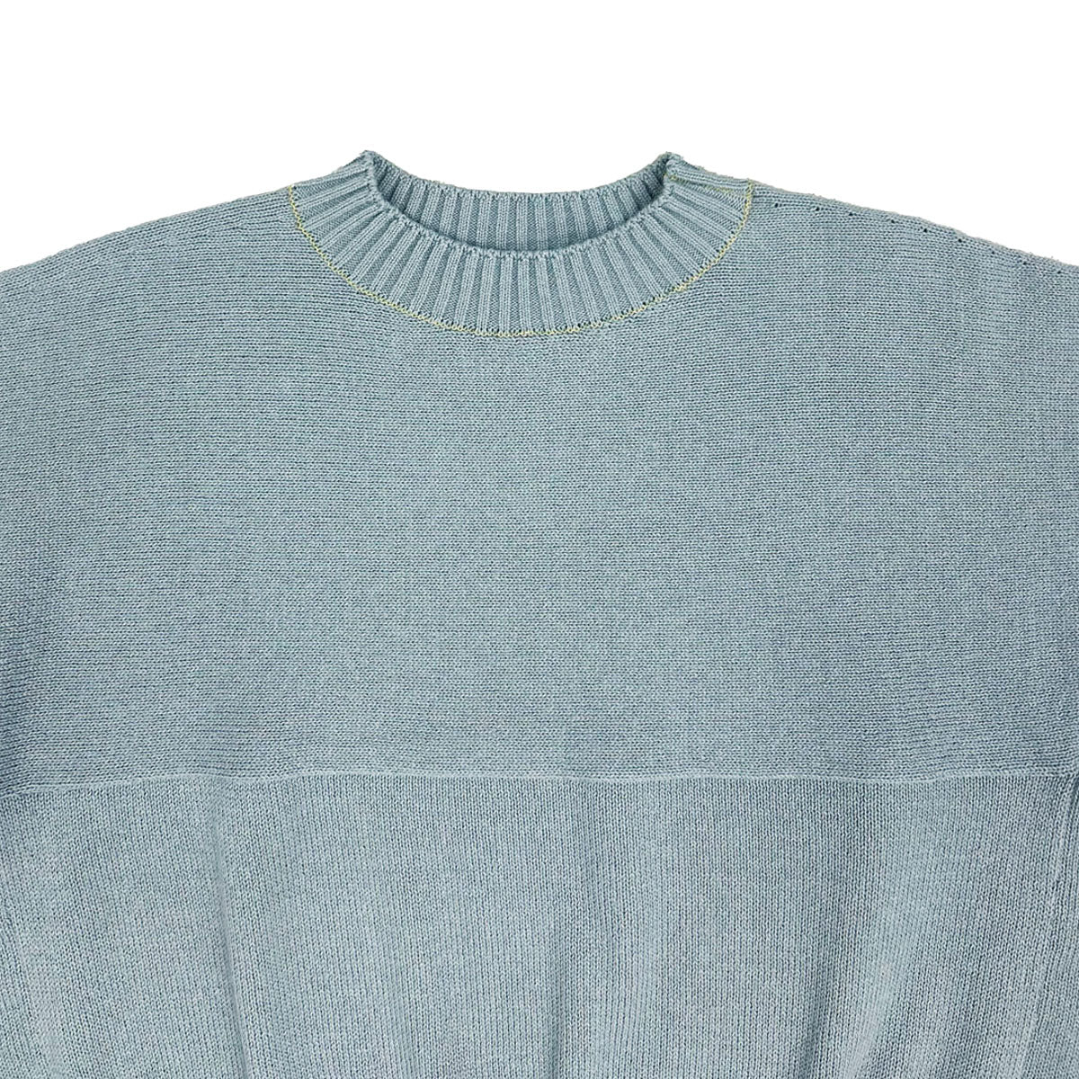 beautiful people]fluffed cotton knitting pullover/BLUE GRAY