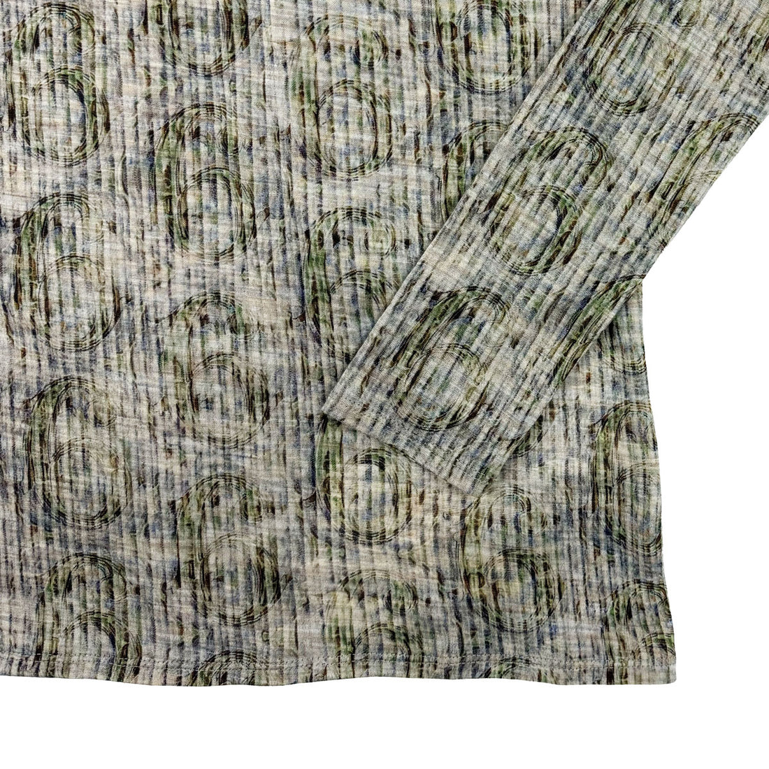 [beautiful people]wool money print jersey neck bow top/BLUEGREEN(1525310023)