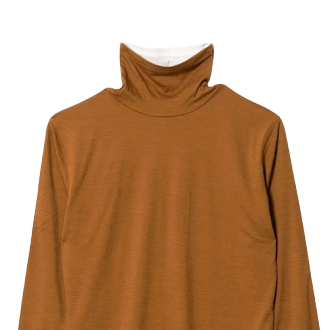 [beautiful people]flip washable wool jersey high neck top/CAMEL(1535310022)