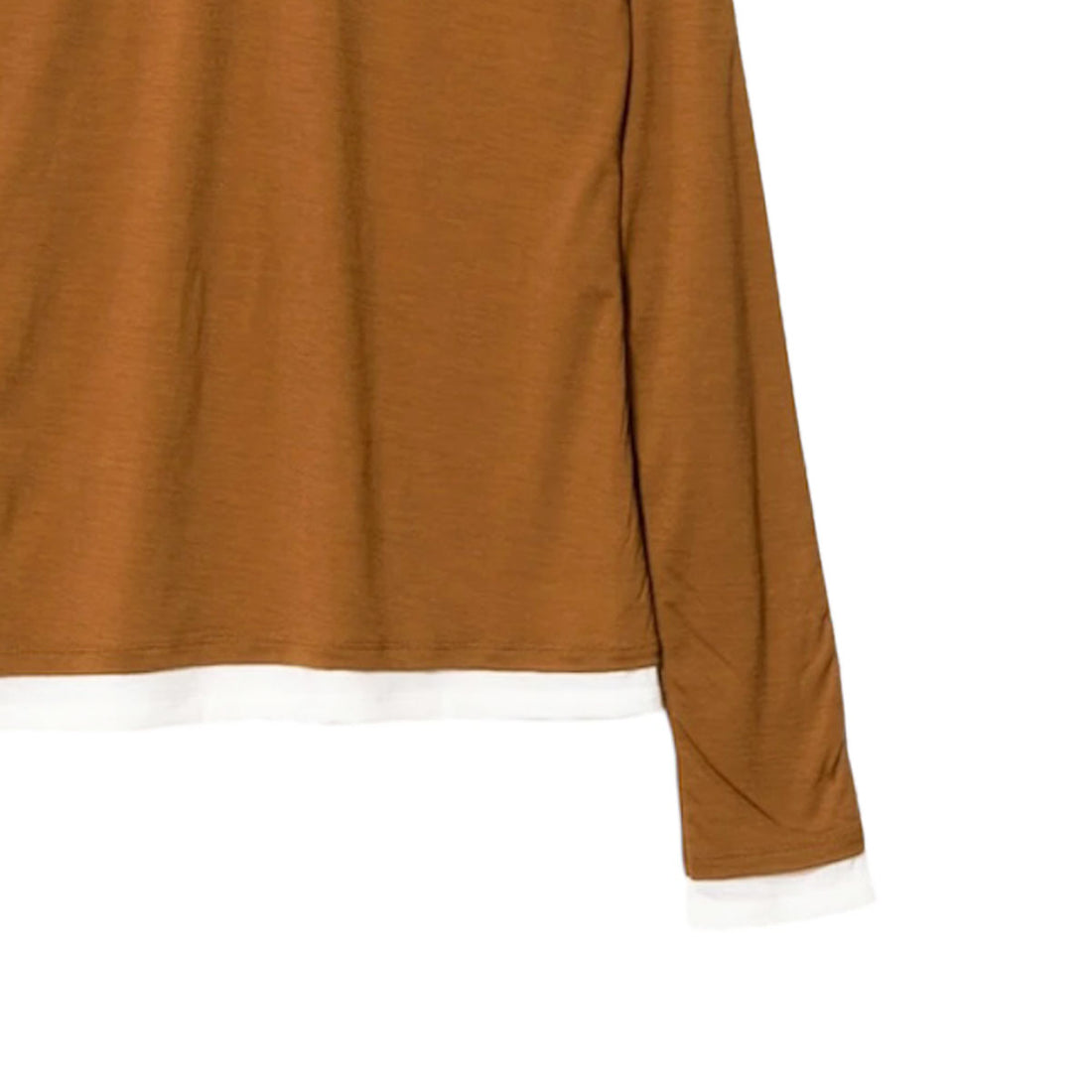 [beautiful people]flip washable wool jersey high neck top/CAMEL(1535310022)