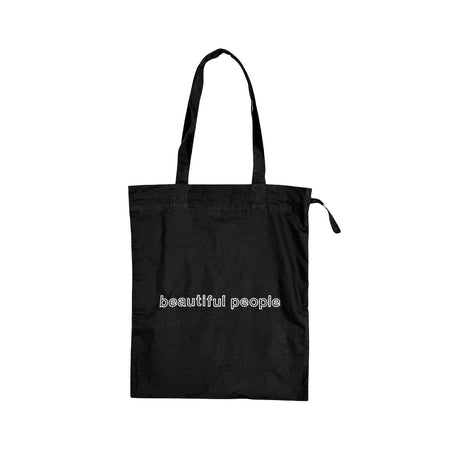 [beautiful people]contour logo gathering tote bog/BLACK(1535612012)