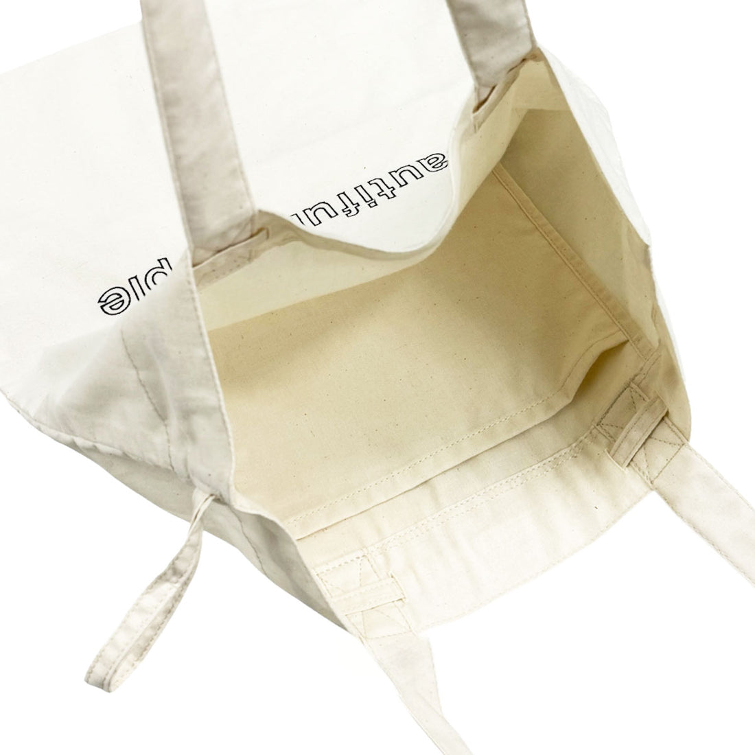 [beautiful people]contour logo gathering tote bog/NATURAL(1535612012)