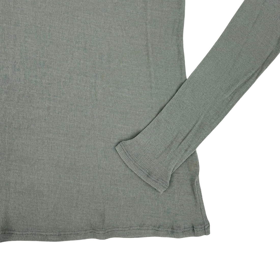 [beautiful people]sheer jersey rib logo print longT/OLIVE(1545310026)