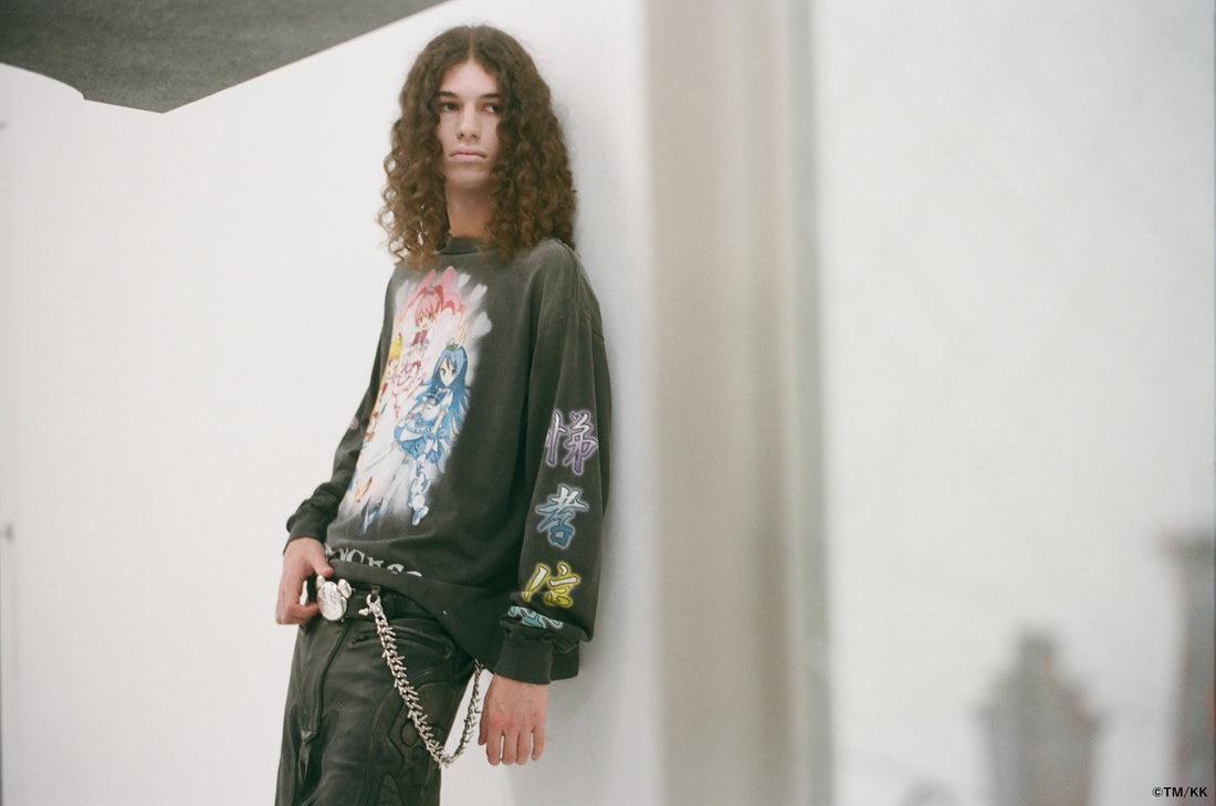 [mononoke・made]LS T-SHIRT/SUPERFLAT/BLACK(MT-MK8-0000-008)