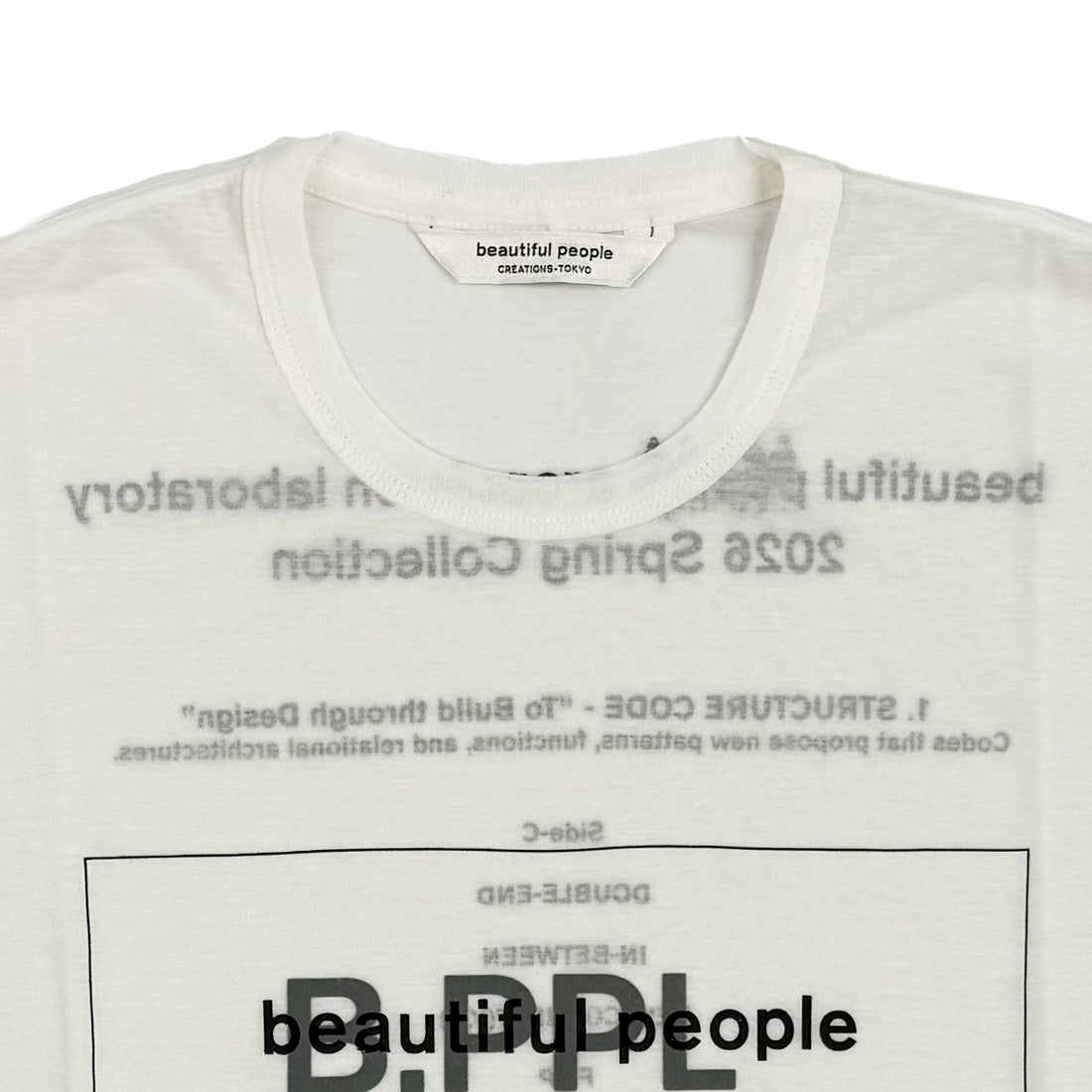 [beautiful people]80/1 ELS jersey house code/OFF WHITE(1616310026)