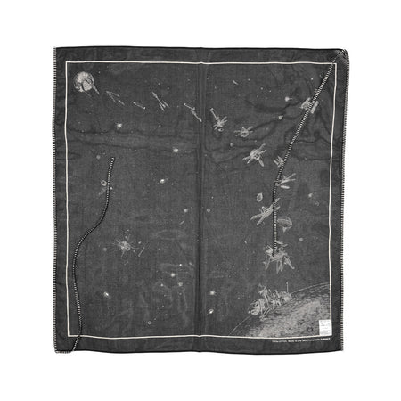 [beautiful people]cosmos print scarf/BLACK(1616811944)