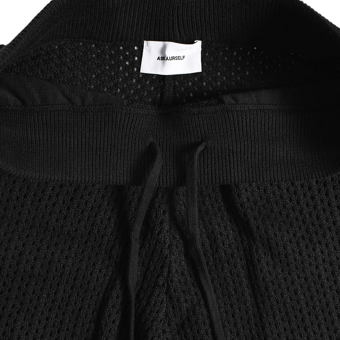 [ASKYURSELF]BANNED CROCHET KNIT SHORTS/BLACK(V17010204-001)