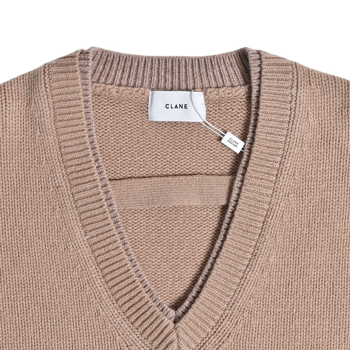 クラネ 17105-2442 24AW ﾍﾞｰｼﾞｭ 2WAY ﾈｯｸ ｵｰﾊﾞｰﾆｯﾄ 1 CLANE - CLANE クラネ 17105-2442 24AW ベージュ 2WAY ネック オーバー