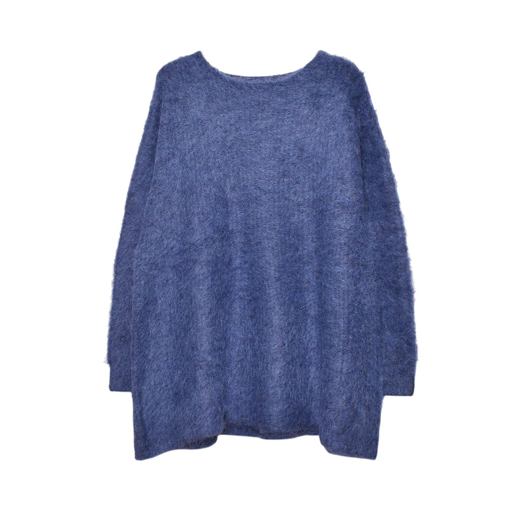 CLANE]BOAT NECK SHAGGY KNIT ONEPIECE/BLUE(17112-5362) – R&Co
