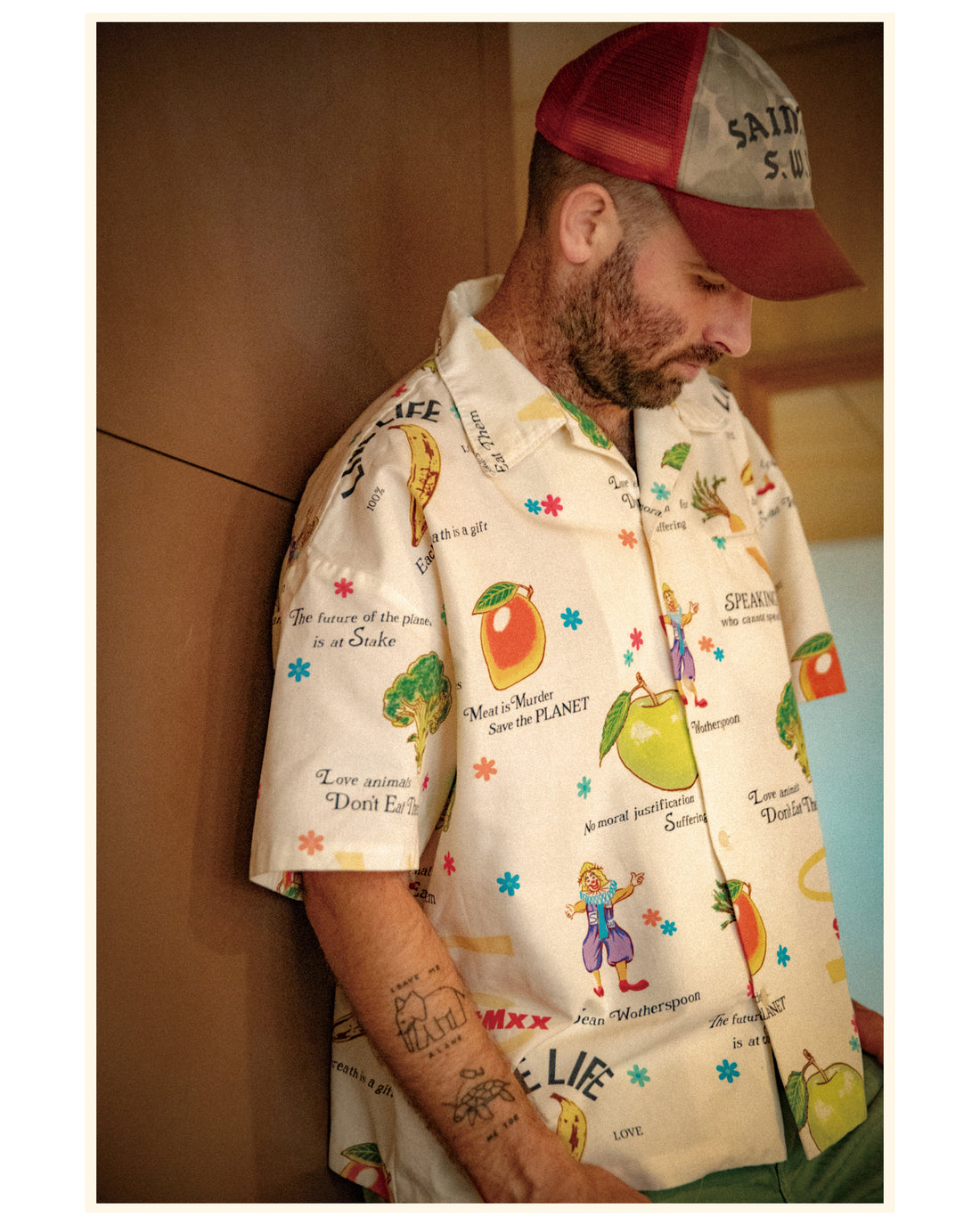 [SAINT Mxxxxxx]SW_OPEN COLLAR SHIRT/WHITE(SM-MK8-0000-C10)