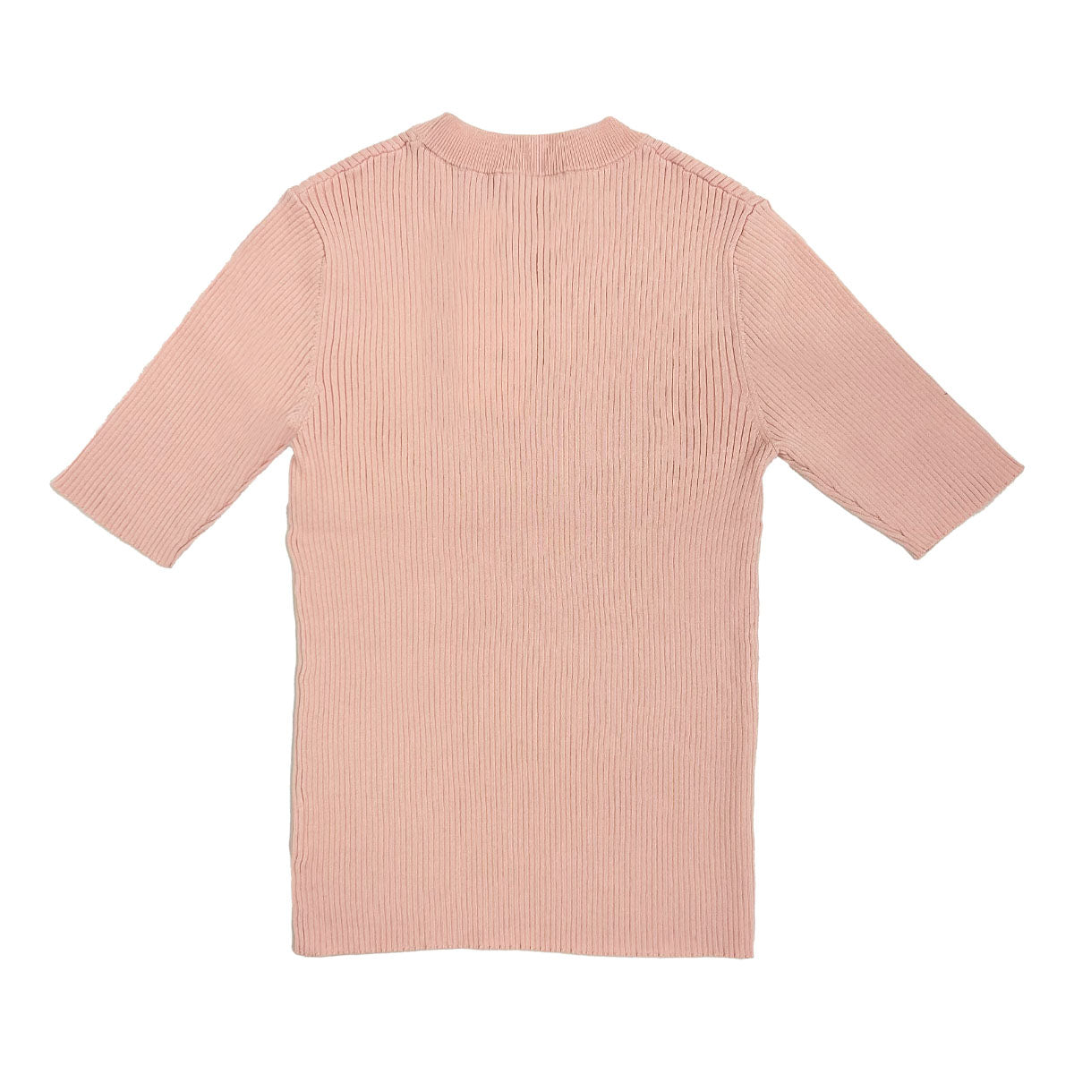 CLANE]H/N HALF SLEEVE RIB KNIT TOPS/PINK(18106-2142) – R&Co.