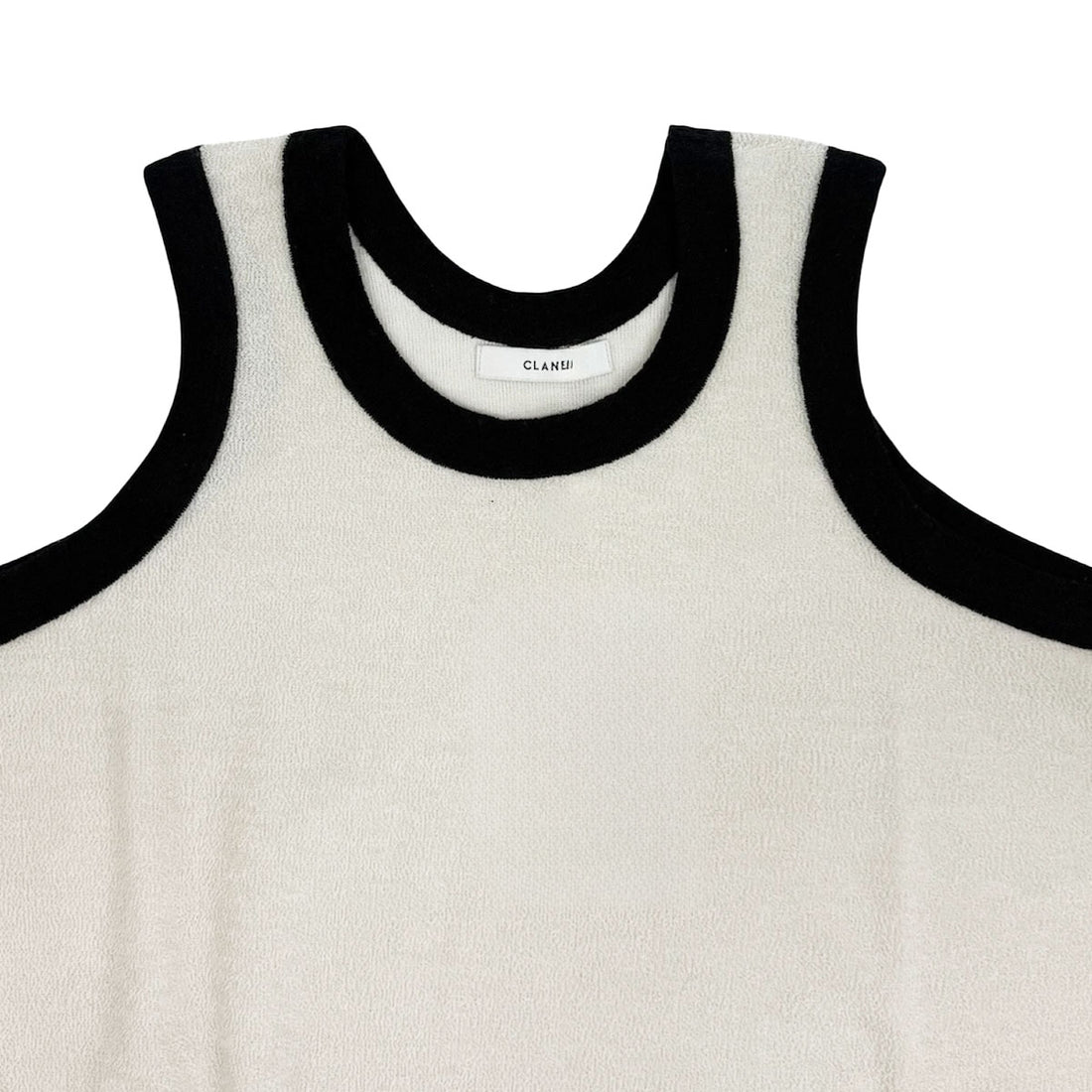 [CLANE]PILE FLARE TANK TOPS/IVORY(19105-1072)