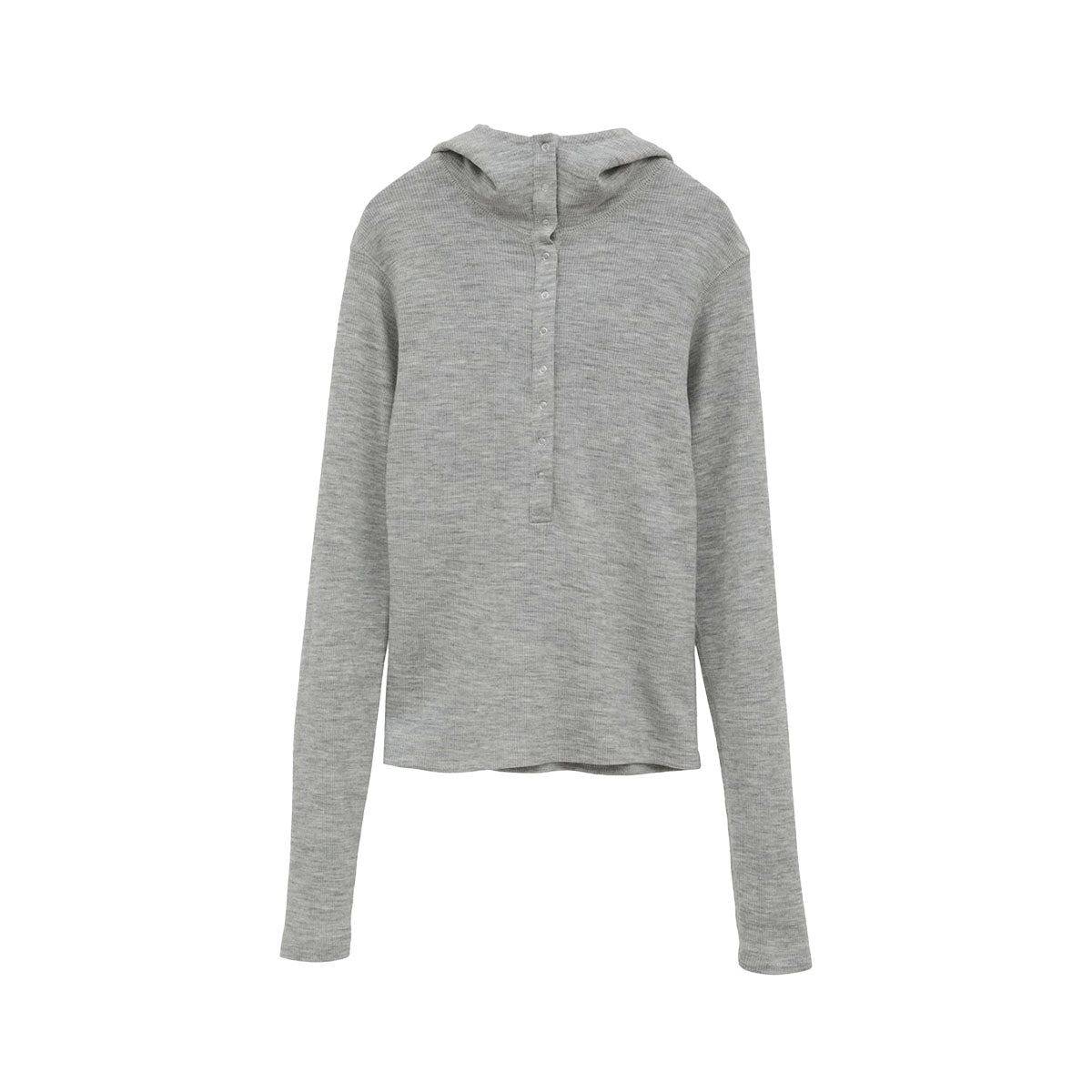 CLANE クラネ WOOL RIB HOODED TIGHT TOPS CLANE]WOOL RIB HOODED TIGHT TOPS/GRAY(19105-1152) – R&Co.