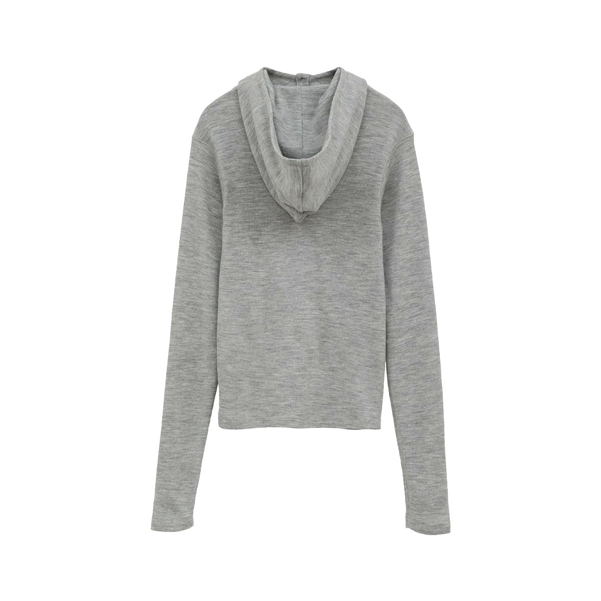 CLANE]WOOL RIB HOODED TIGHT TOPS/GRAY(19105-1152) – R&Co.