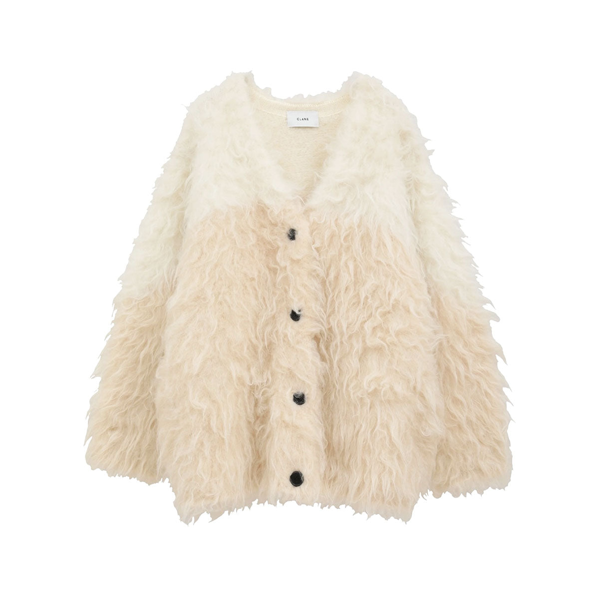 CLANE]BI COLOR SHAGGY KNIT CARDIGAN/IVORY(19106-2152) – R&Co.