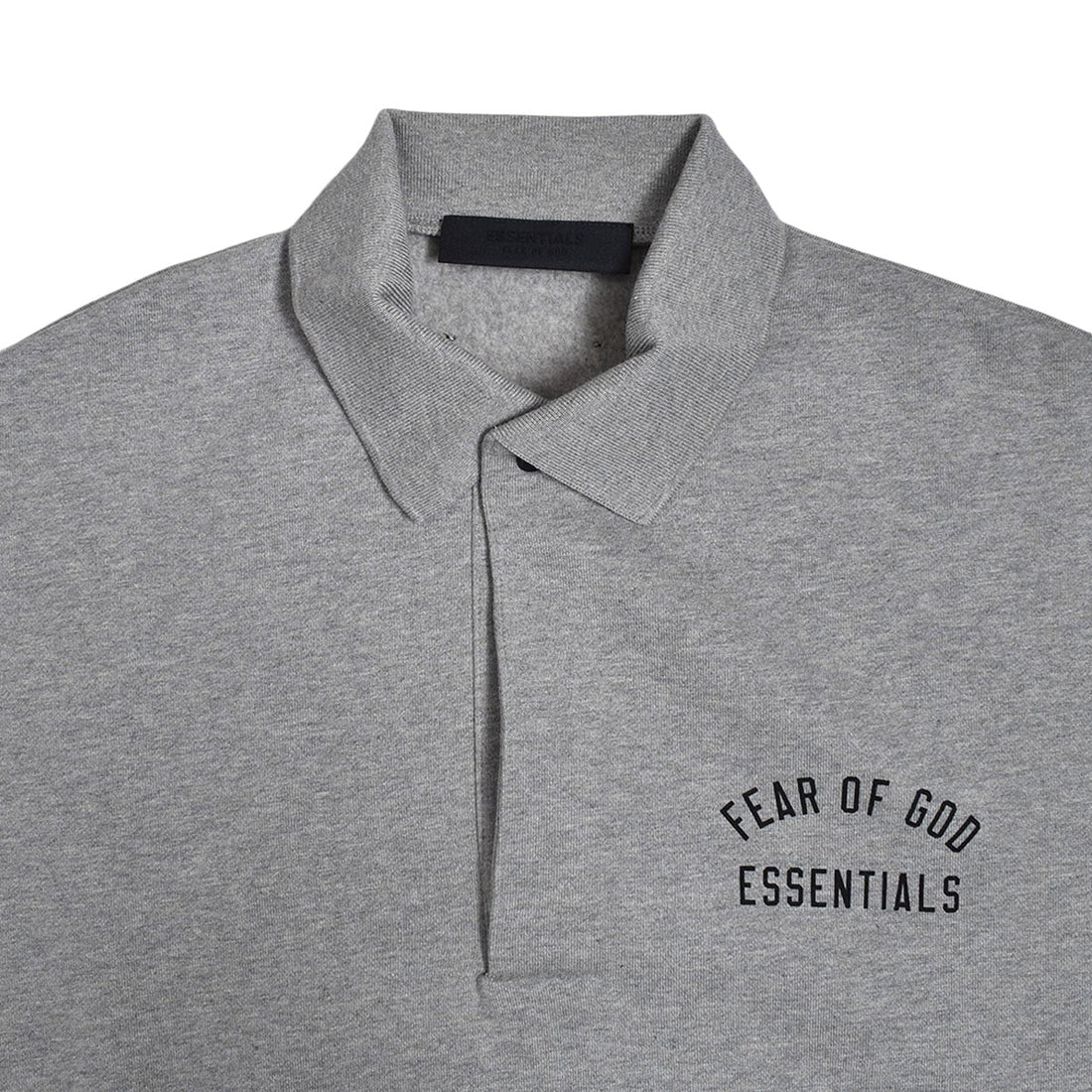 [ESSENTIALS]FLEECE POLO/DARK HEATHER(192BT244391F)
