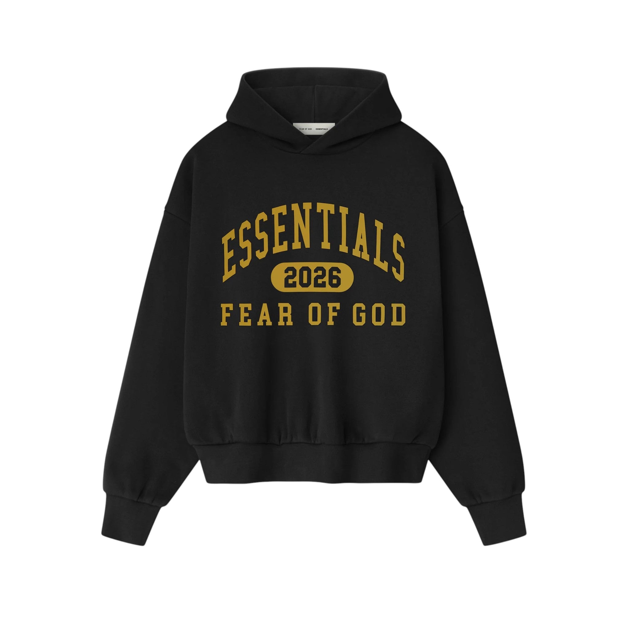 ESSENTIALS FEAR OF GOD ブラックジャケット XL FEAR OF GOD ESSENTIALS ジップアップ サテンジャケット | ブラック