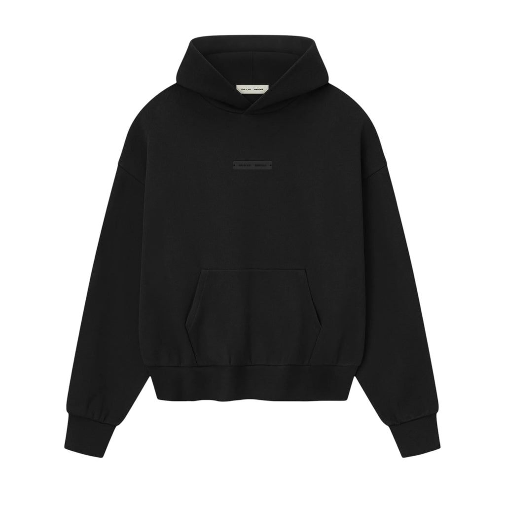 ESSENTIALS]Classic Fit Fleece Hoodie/JET BLACK(192SP252050F) – R&Co