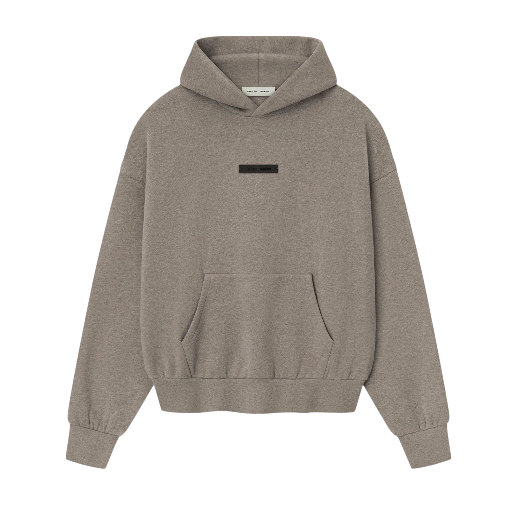 ESSENTIALS]CLASSIC FIT FLEECE HOODIE/HOMESTEAD HEATHER