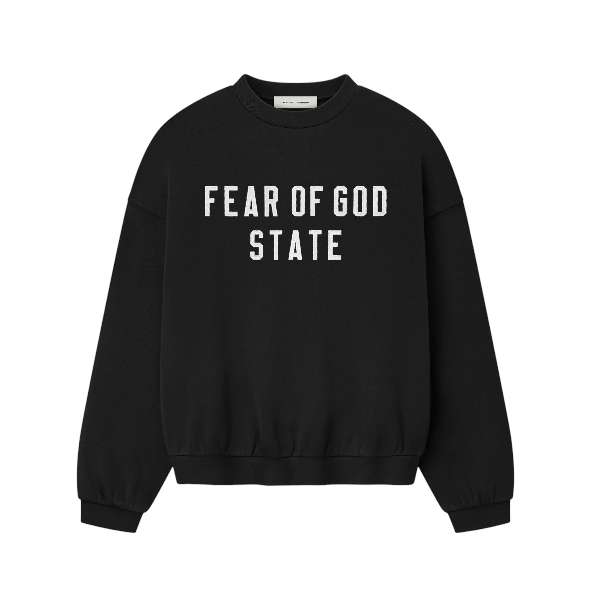 ESSENTIALS]90'S Fit Fleece Crewneck/JET BLACK(192SP256550F) – R&Co.