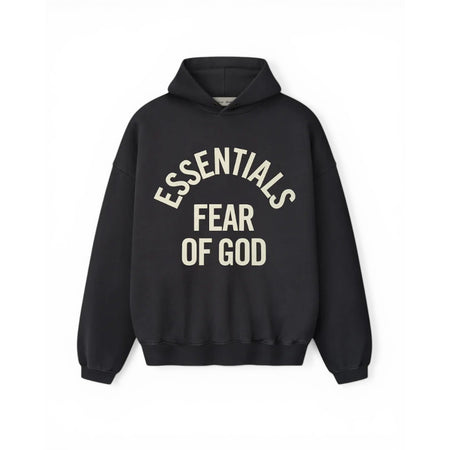 [ESSENTIALS]CAMPUS 90'S HOODIE/FADED BLACK(192SP266701F)