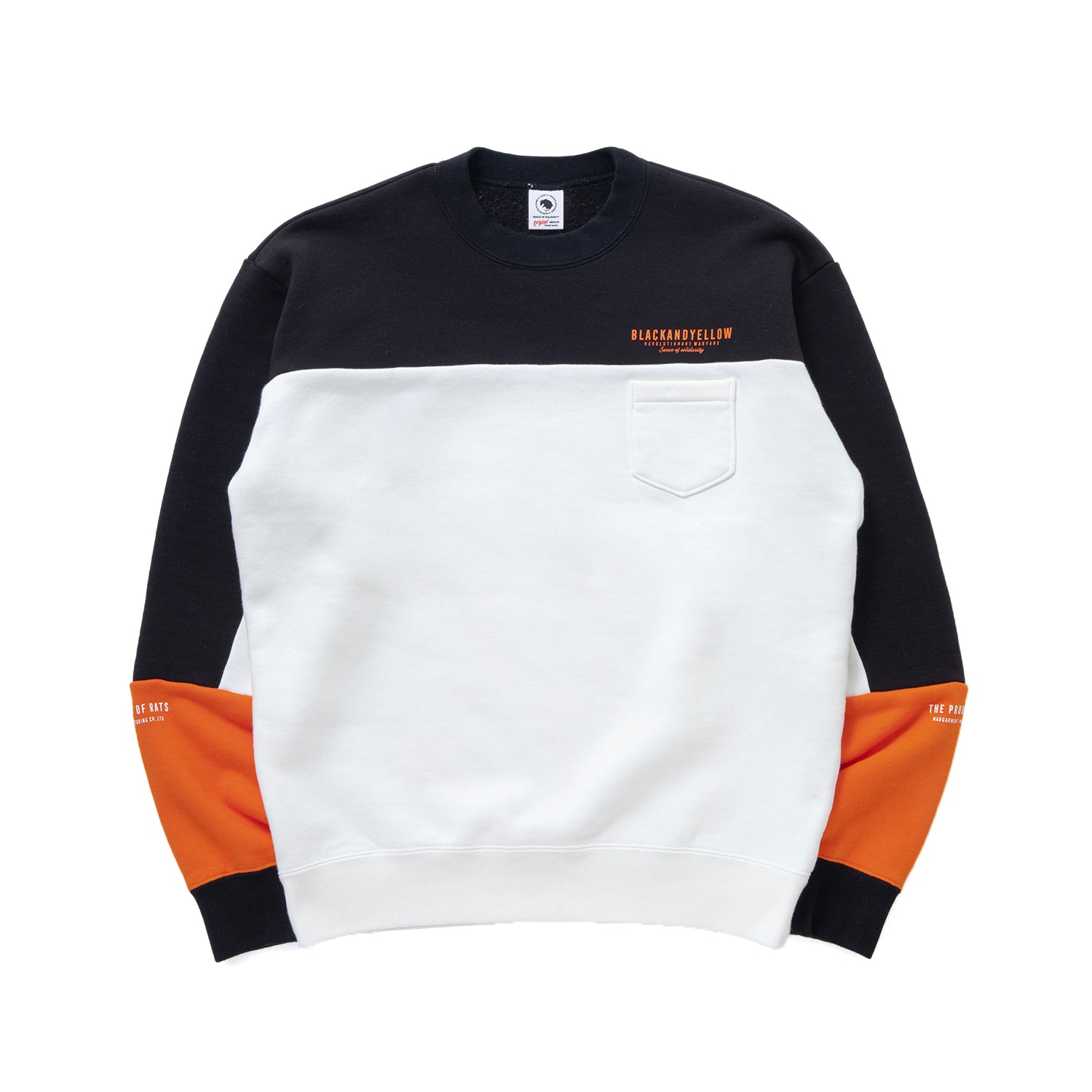 RATS ラッツ CROSS CUT CREW NECK SWEAT スウェット RATS]CROSS CUT CREW NECK SWEAT/BLACK – R&Co.
