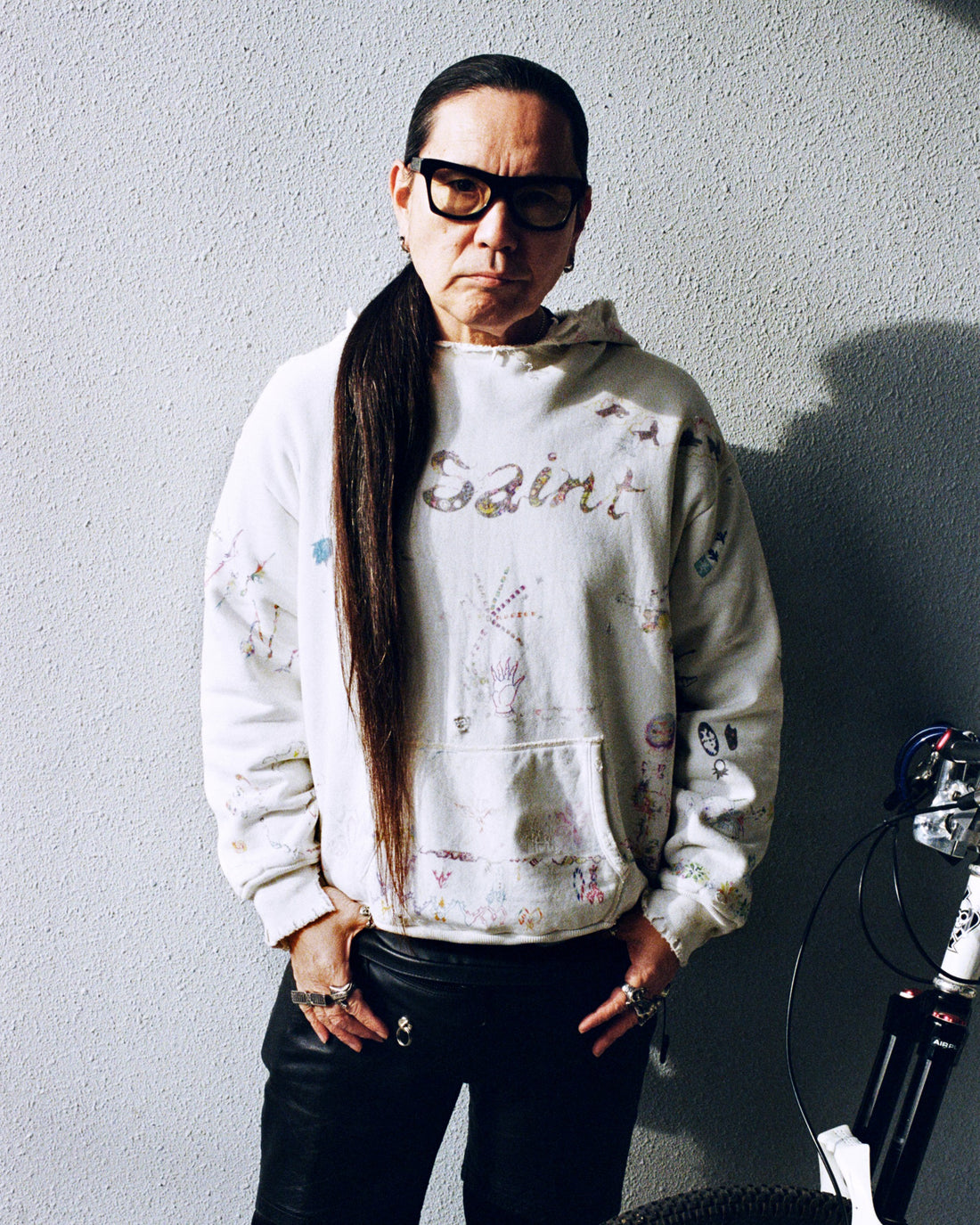 [SAINT Mxxxxxx]COCO_DOUBLE FACE HOODIE/WHITE(SM-MK8-0000-C17)