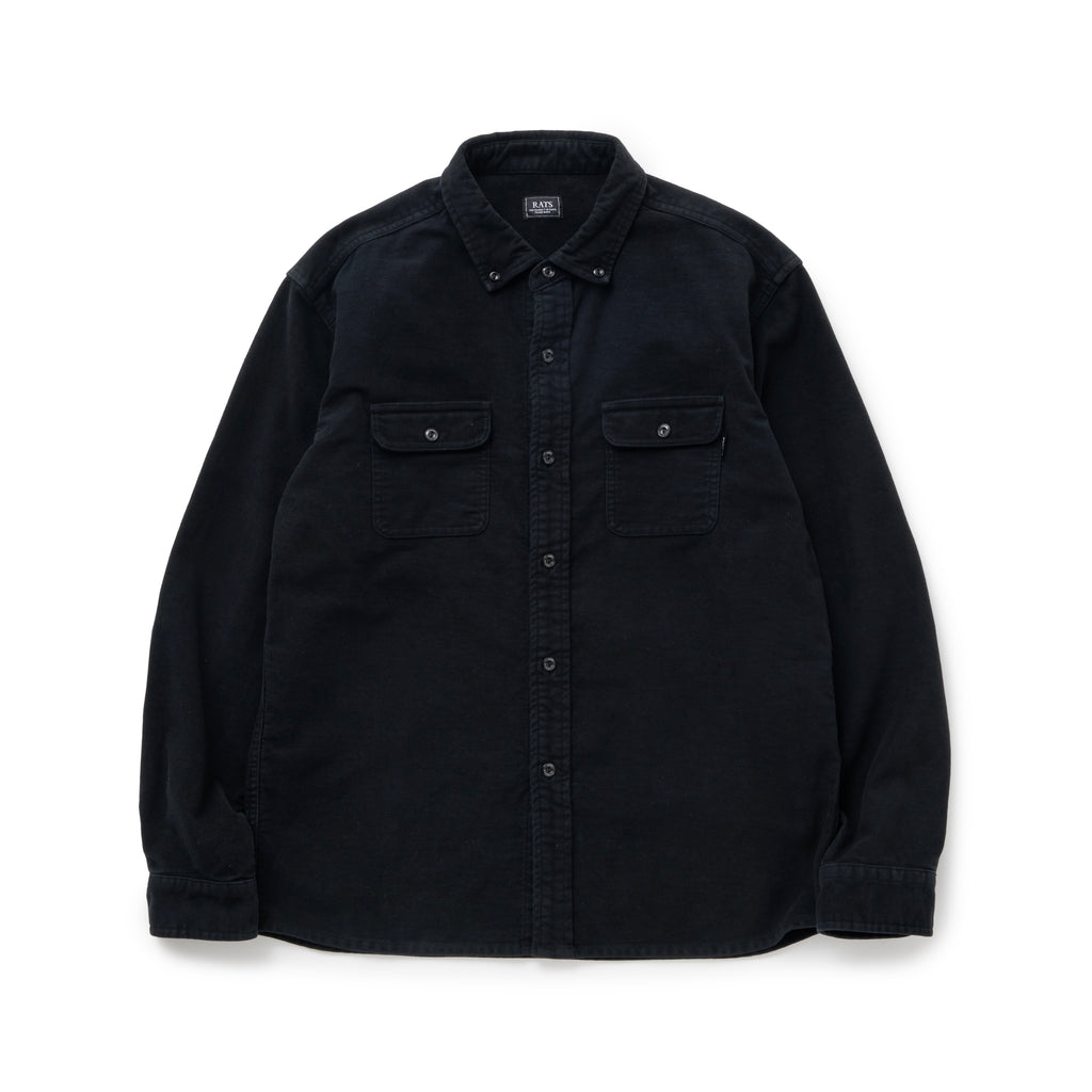 RATS]MOLESKIN B.D SHIRT/ BLACK – R&Co