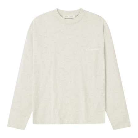 [ESSENTIALS]Embroidered Classic Long Sleeve Tee/Oatmeal Heather(125HO254202F)