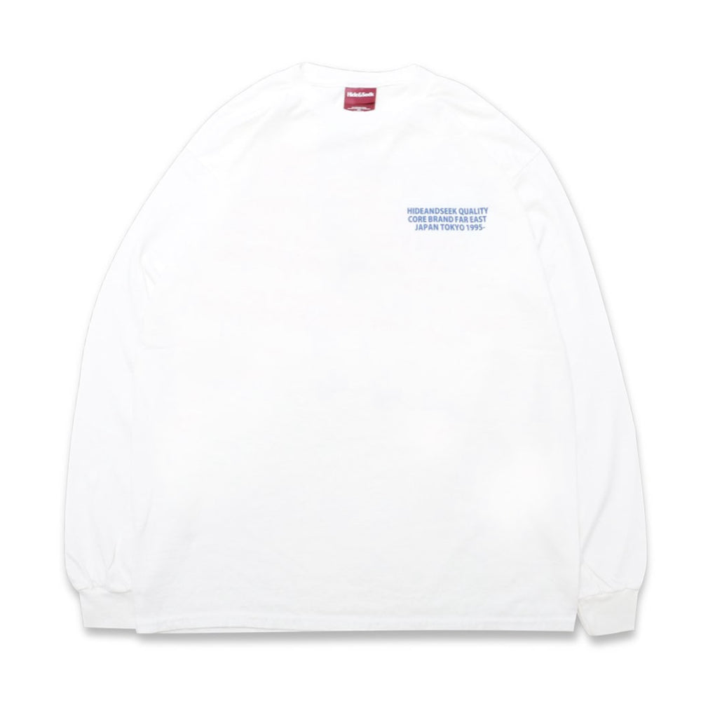 [HIDE AND SEEK]Tour L/S Tee/ WHITE