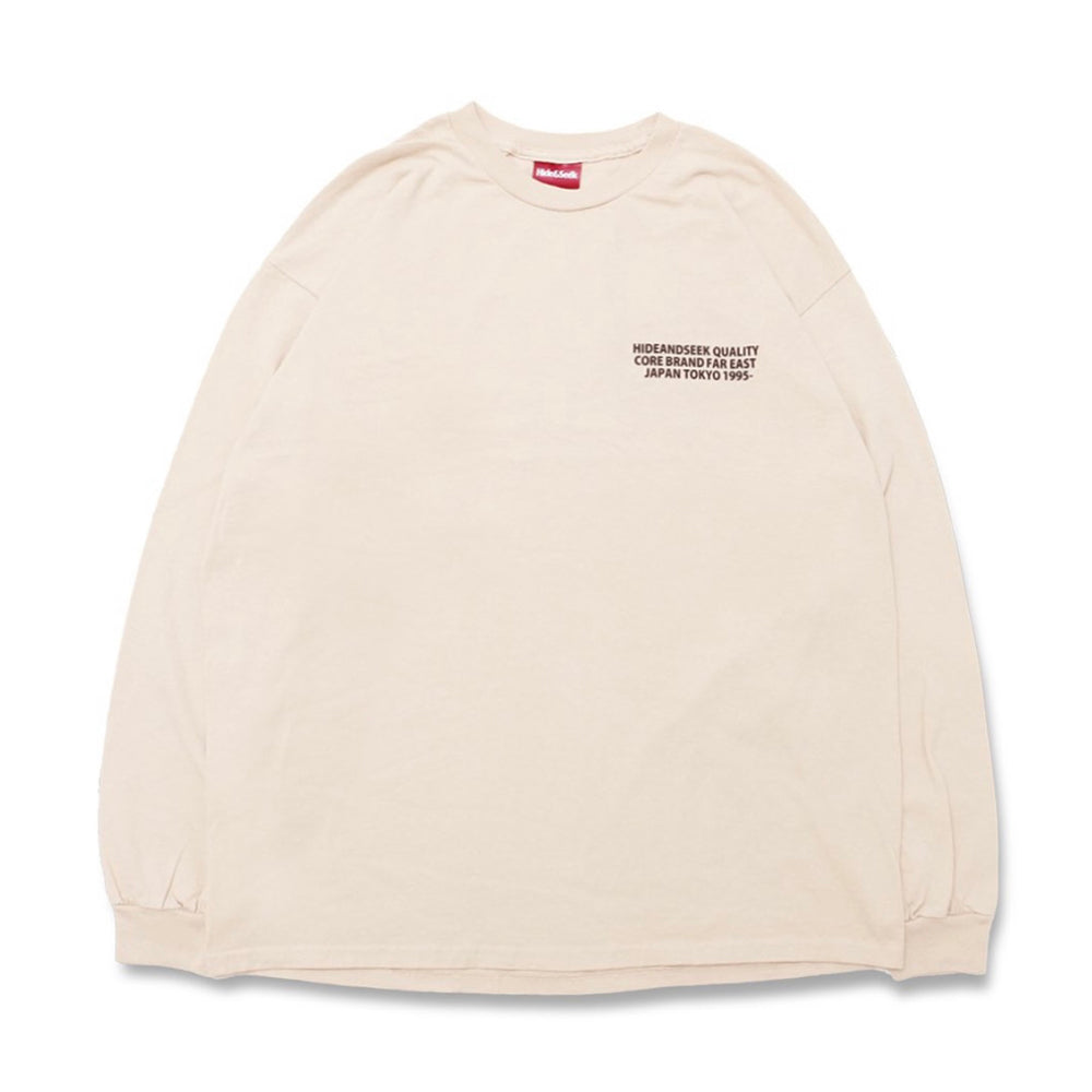 [HIDE AND SEEK]Tour L/S Tee/ SAND