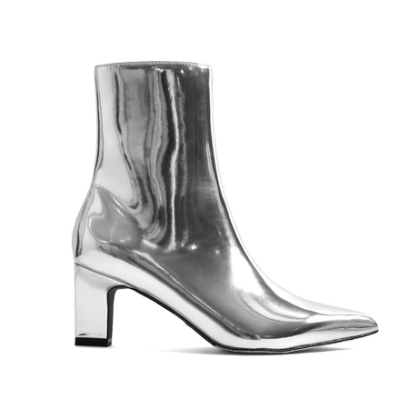 [MAISON SPECIAL]Pointed Short Boots/SILVER(21232565503)