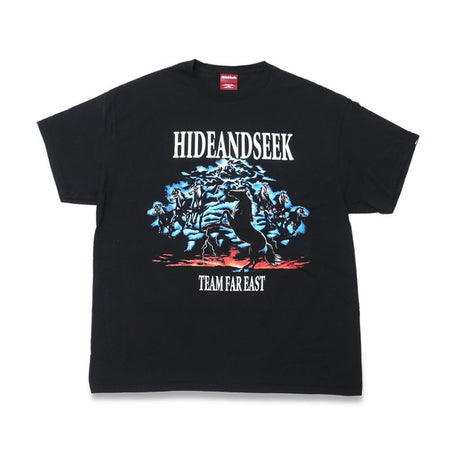 [HIDE AND SEEK]Horse S/S Tee/ BLACK