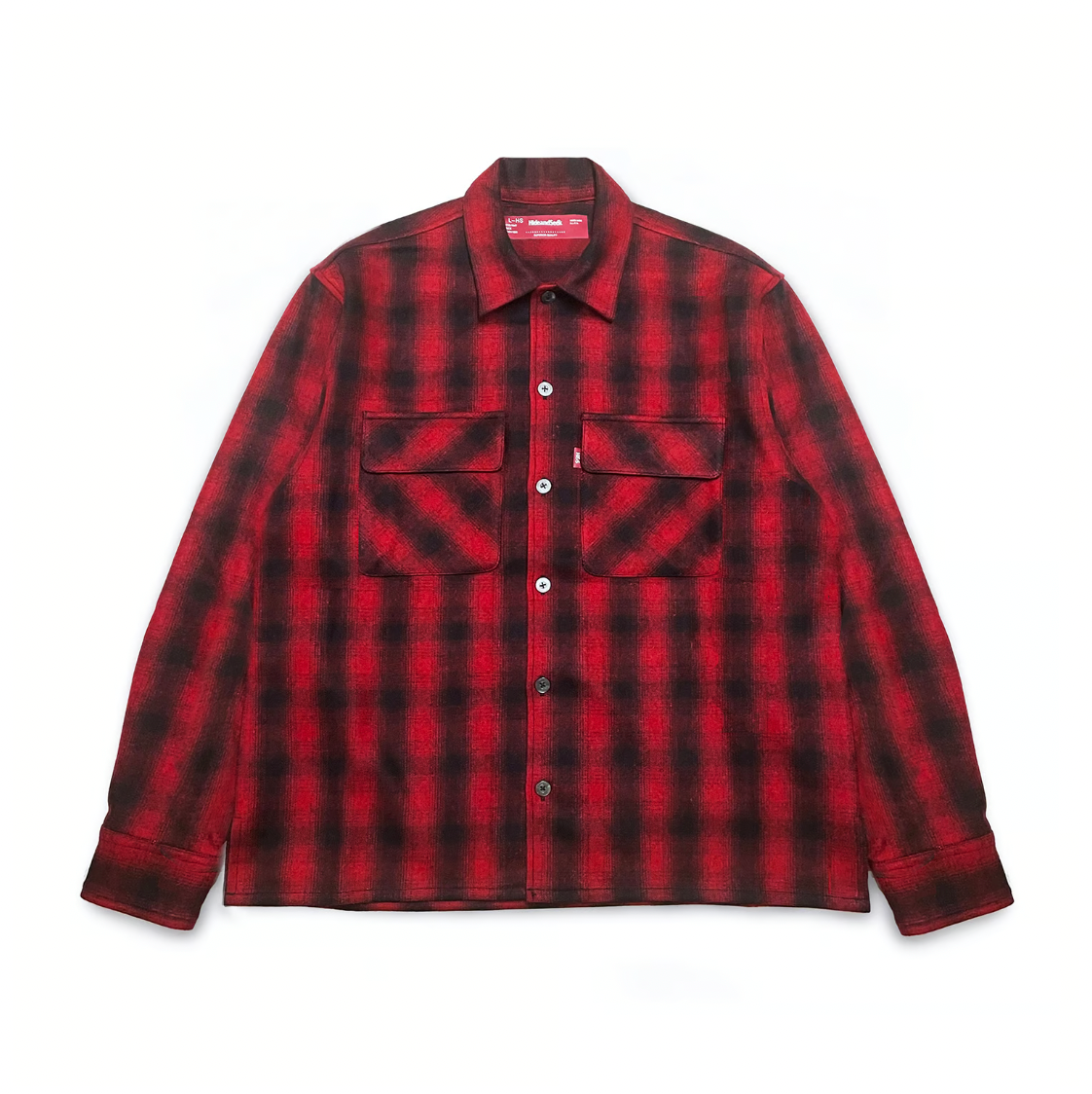 HIDE AND SEEK Ombre Check L/S Shirt L HIDE AND SEEK - OMBRE CHECK L⁄