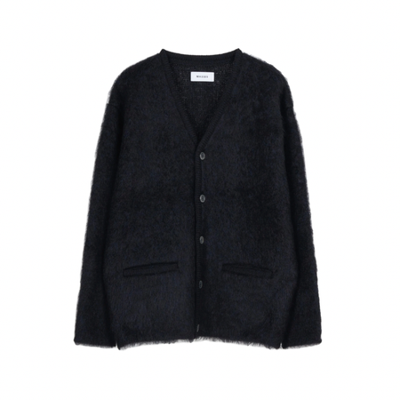 [MASSES]MOHAIR CARDIGAN/BLACK
