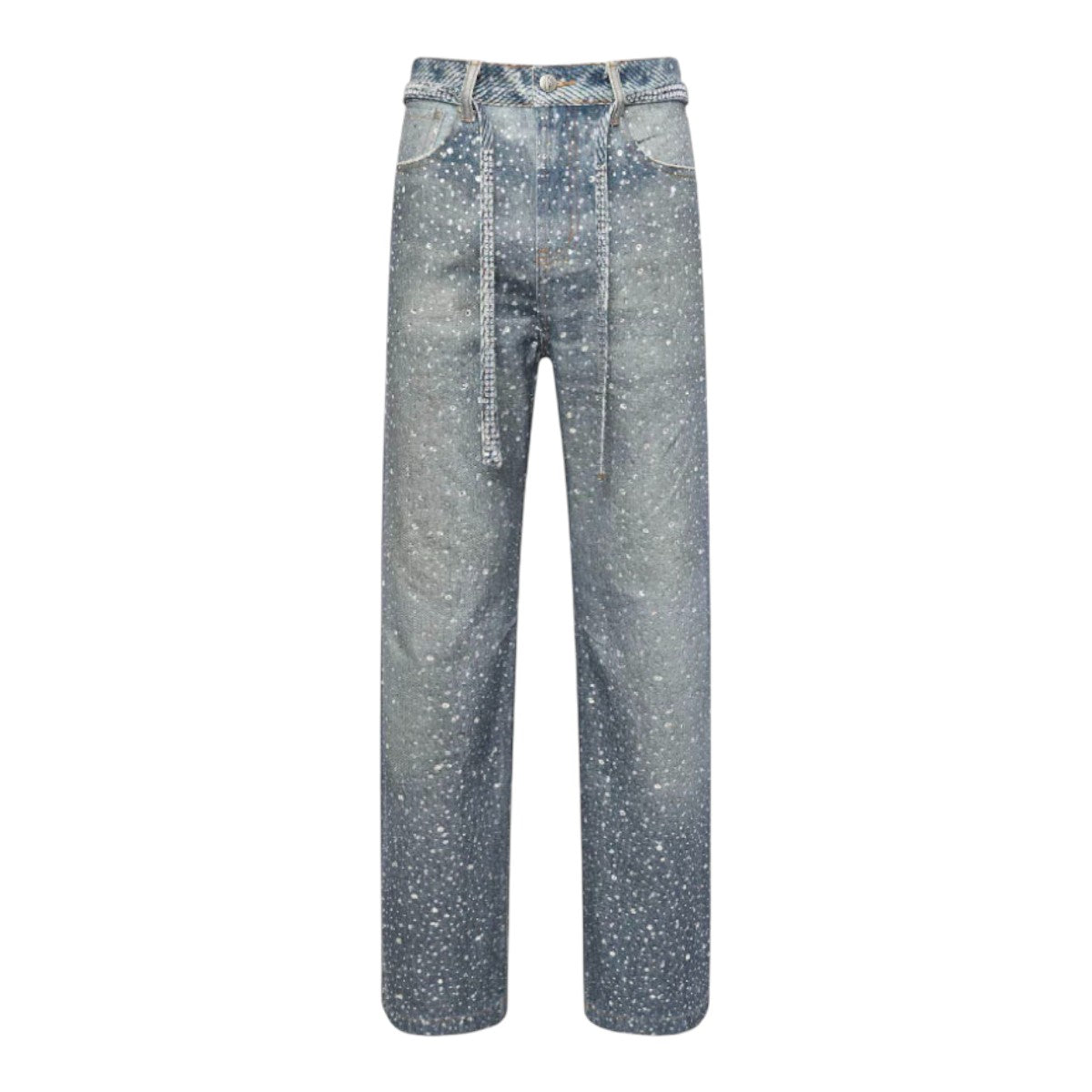 パンツ birth of  child Diamond Boro Denim Birth Of Royal Child]3D Printing Washed 20k Swarovski Diamond Boro